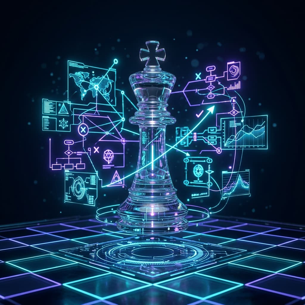 Illustration 3D — CTO virtuel - un directeur technologique, sans le salaire d'un directeur